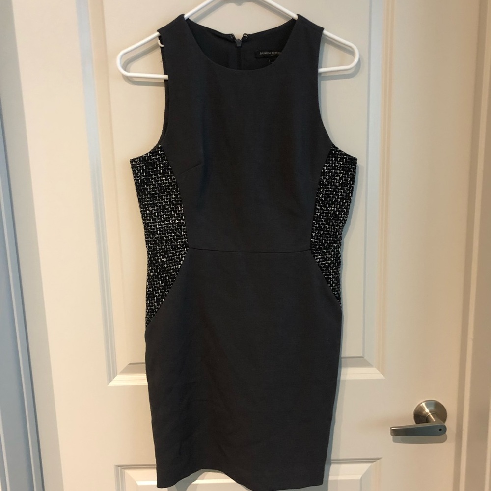 Gray and Tweed Banana Republic Work Dress